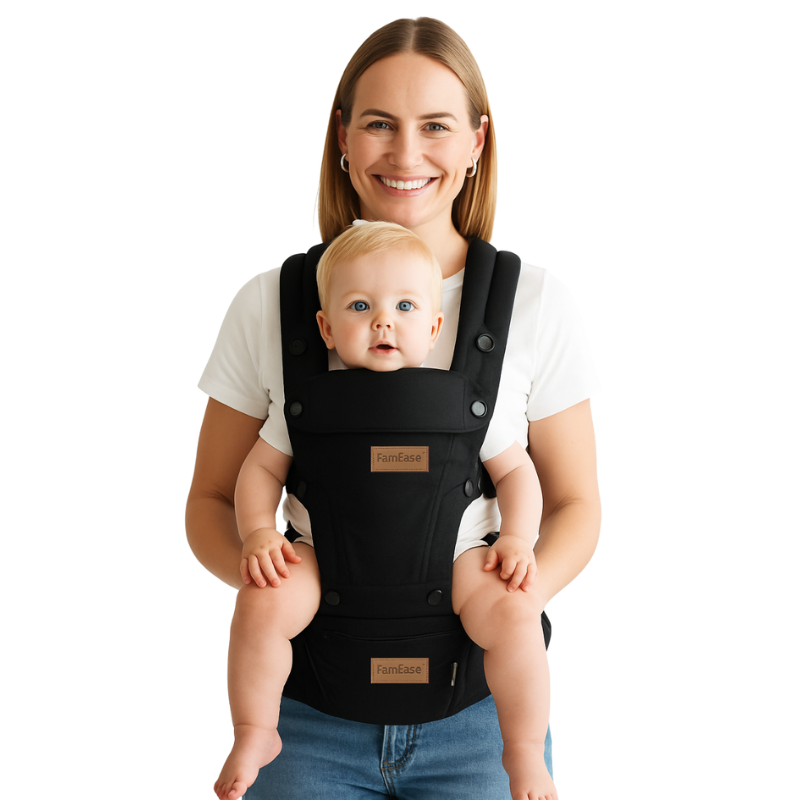 FamEase™ 2-in-1 Ergonomic Hip Seat Baby Carrier