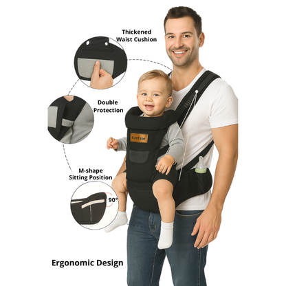 FamEase™ 2-in-1 Ergonomic Hip Seat Baby Carrier