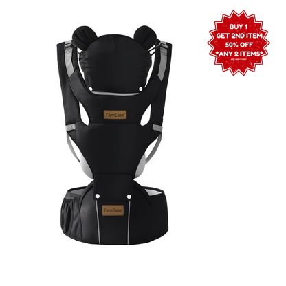 FamEase™ 2-in-1 Ergonomic Hip Seat Baby Carrier