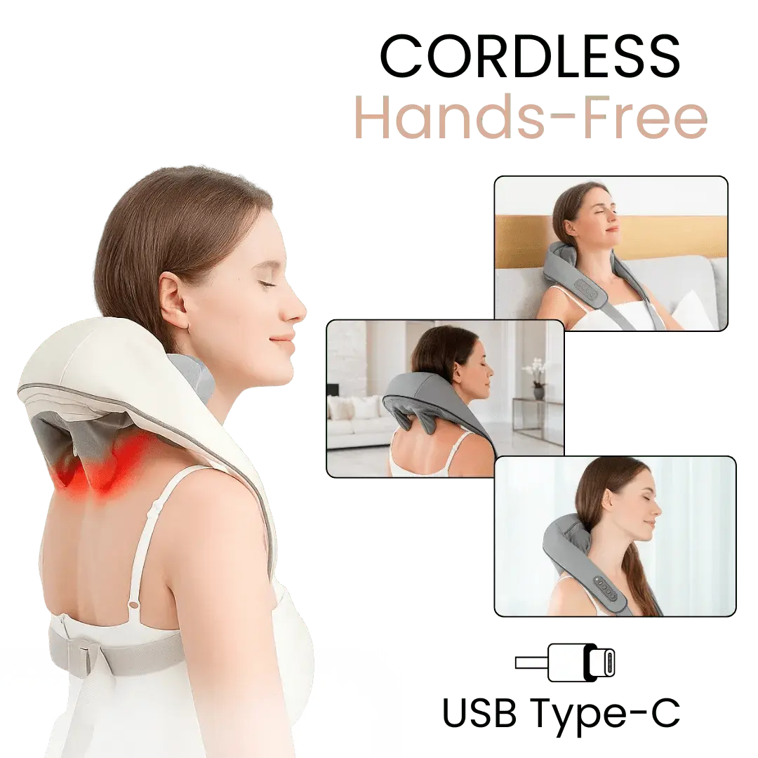 DeepRelief Pro™ Neck & Shoulder Massager with Heat